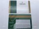 Unfilled Rolex Green Plastic Cards - Warranty U V_th.jpg